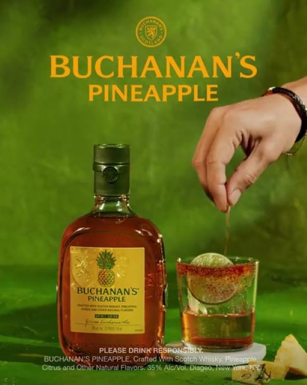 Buchanan's Pineapple advertisement 