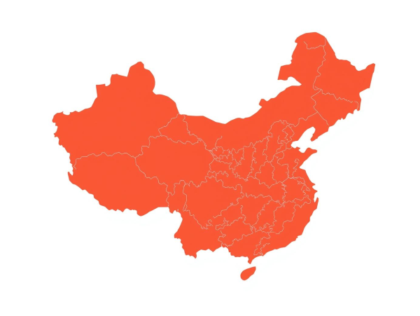 A map of China