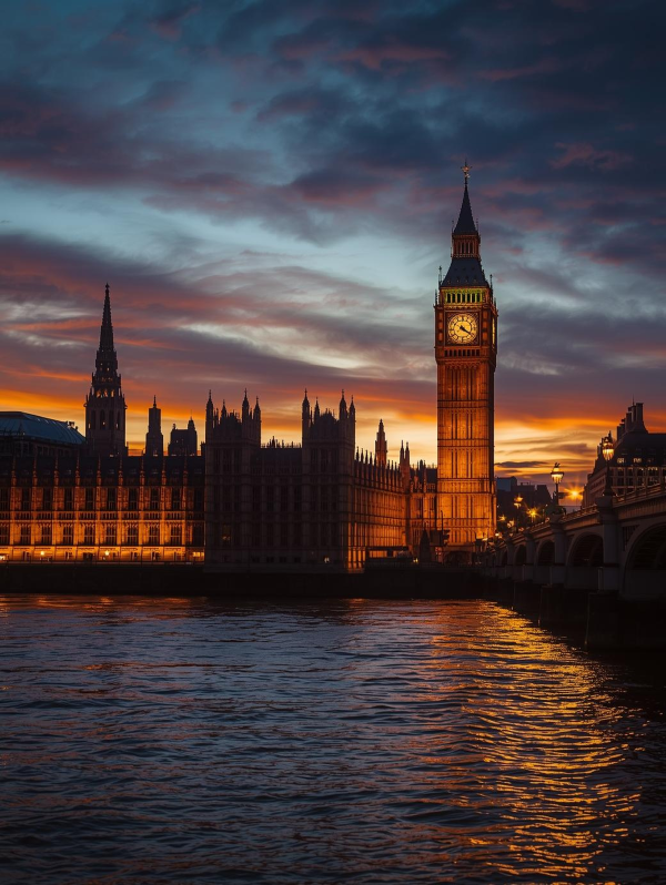 Houses of Parliament in the evening light